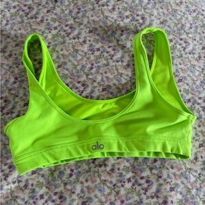 ALO Yoga Vibrant Green Sports Bra